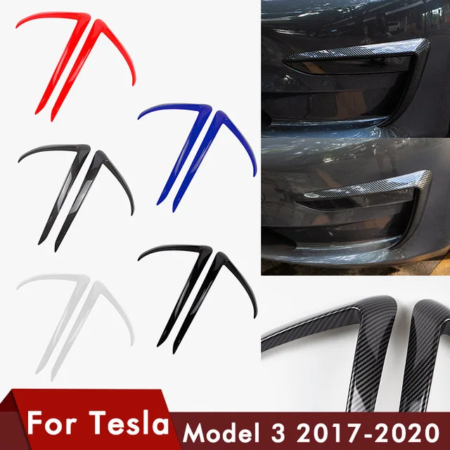 

Magical2021, подходит для Tesla Model 3, ветровой нож для бровей, рама противотуманной фары, Внешнее украшение, охватывающее и муравей