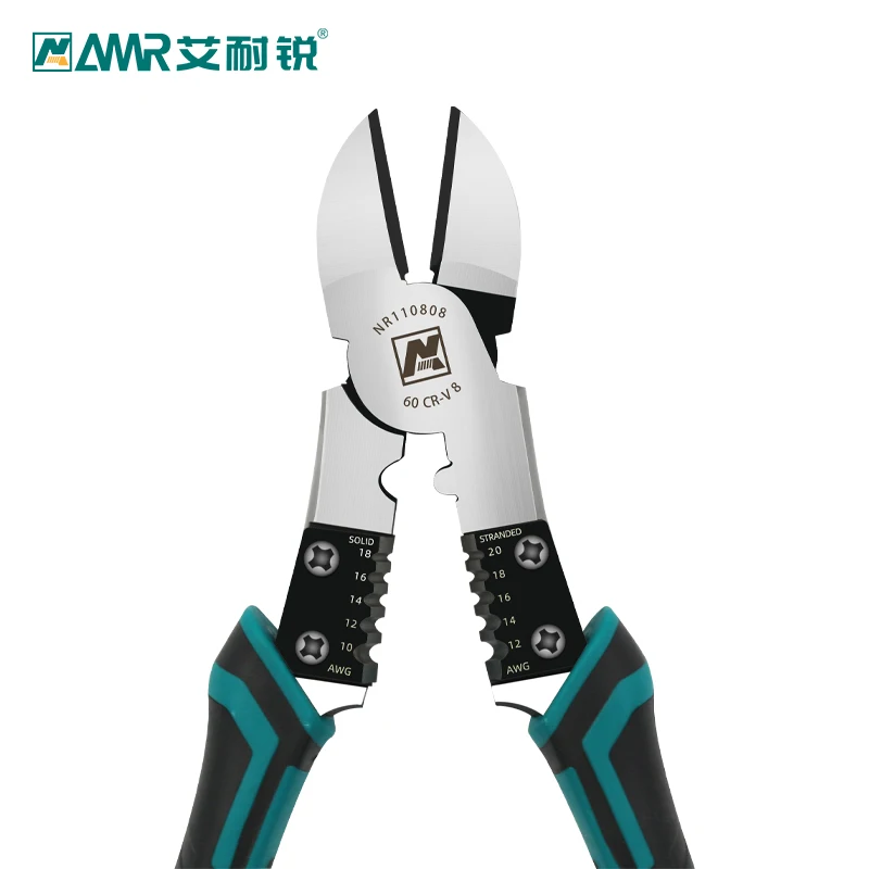 Multifunctional Wire Cutter Diagonal Pliers Heavy Duty Labor-Saving Wire Cutters Side Cutting Pliers Shearing Cable Wires