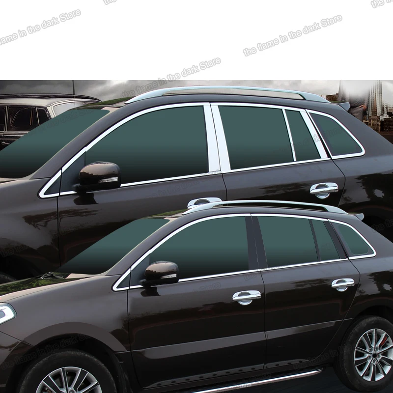Отделка окон автомобиля из нержавеющей стали lsrtw2017 для renault koleos 2009 2010 2011 2012 2013 2014