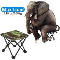 outdoor folding camping chair portable fishing barbecue stool for backpacking beach hiking picnic seat tool chair high load