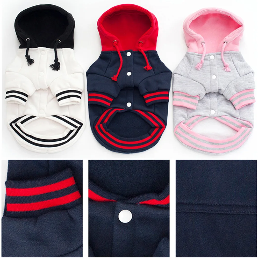 Одежда для собак толстовка с капюшоном одежда зимняя теплая спортивная