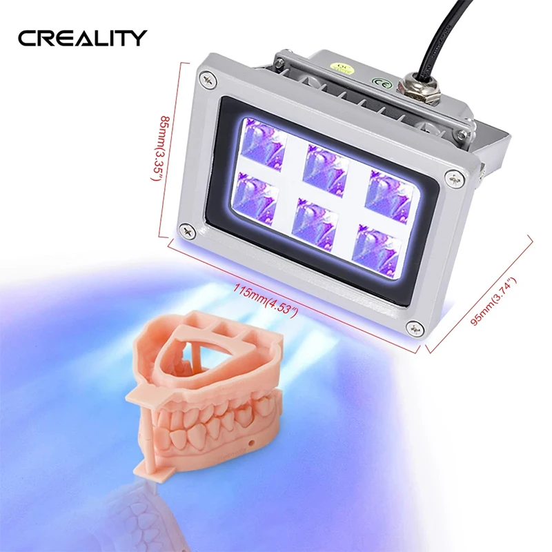 

Creality 3D Printer UV Resin Curing Light Support Stand Solar Turntable 360° Rotating UV LED lamp for LCD SLA 3D Printing Parts