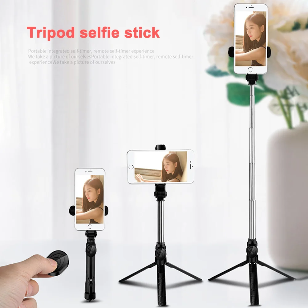

4 in 1 Wireless Bluetooth Selfie Stick With LED Light Tripod Foldable monopods universal Phone Stand Holder for Smartphone