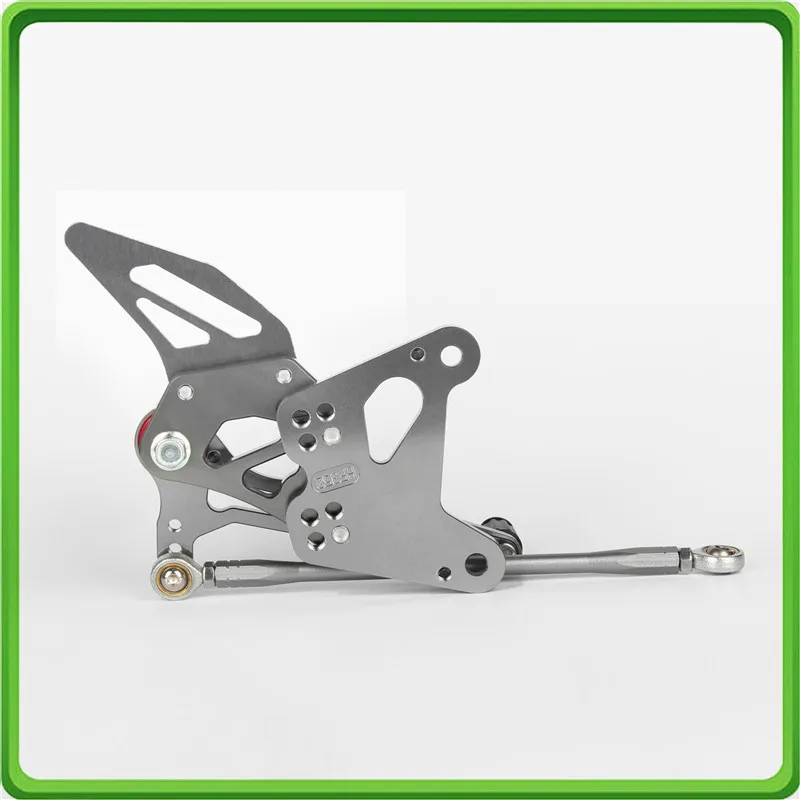 

Adjustable Rearsets Rear set Foot Pegs footrest Pedal For Kawasaki Ninja ZX6R ZX 6R ZX-6R ZX636 ZX 636 ZX-636 2005-2006 Gray