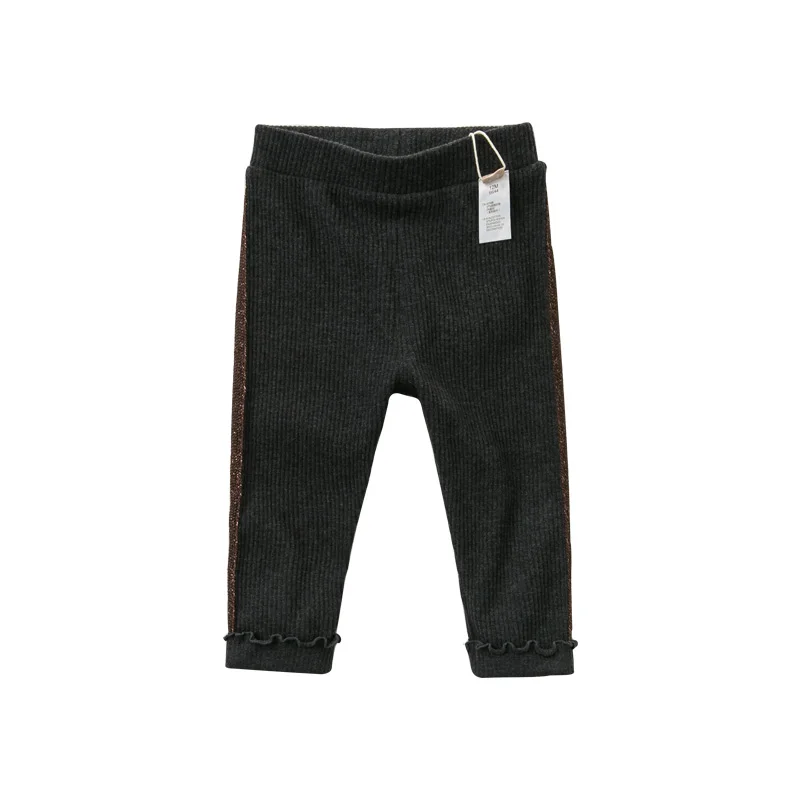 dark gray DBA11039 dave bella/осенние штаны для маленьких девочек детские длинные штаны брюки для малышей - Цвет: dark gray