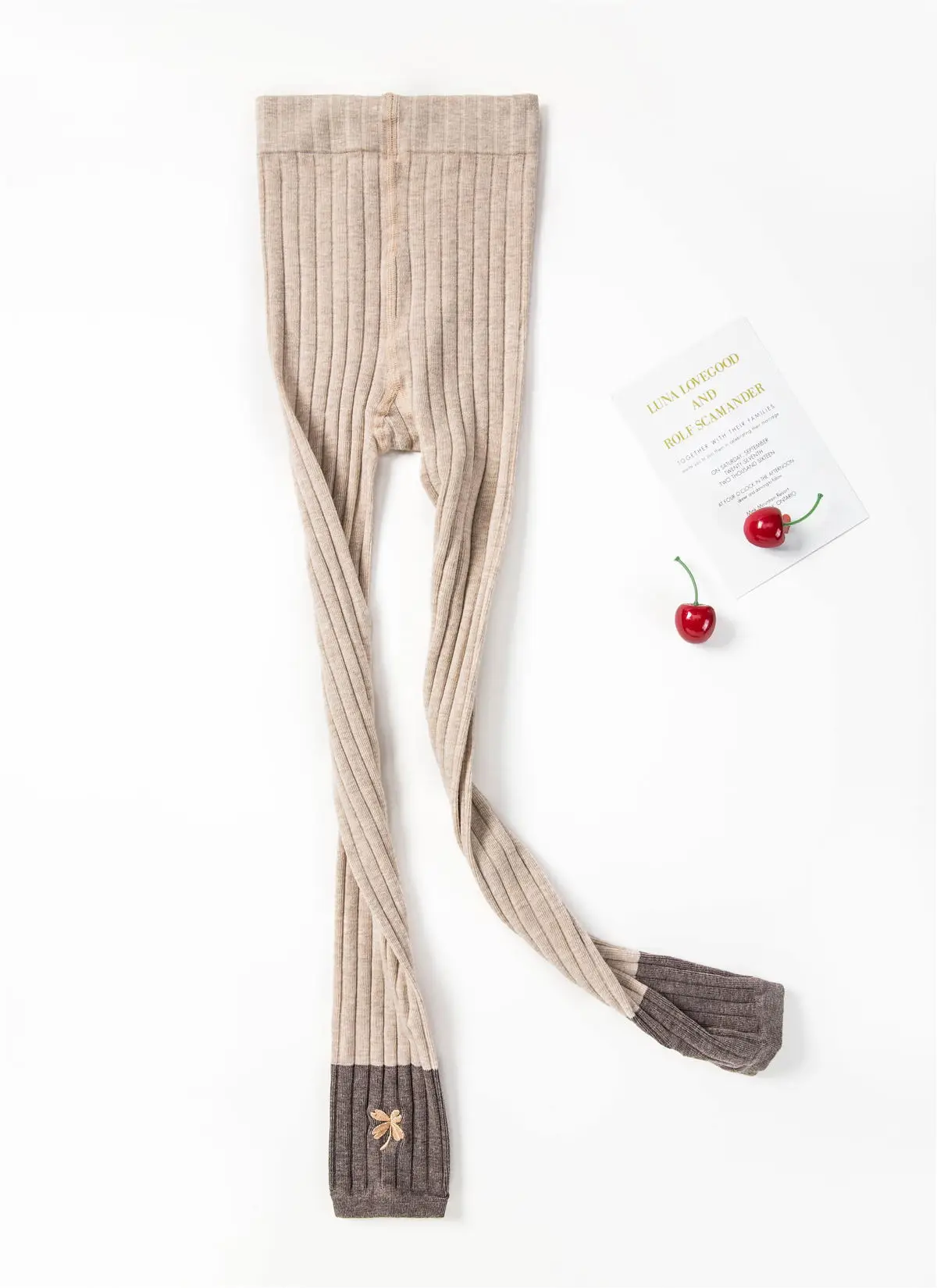 

In the spring of 2019 children cotton wide bar 9 points - nine points embroidery clovers cotton leggings