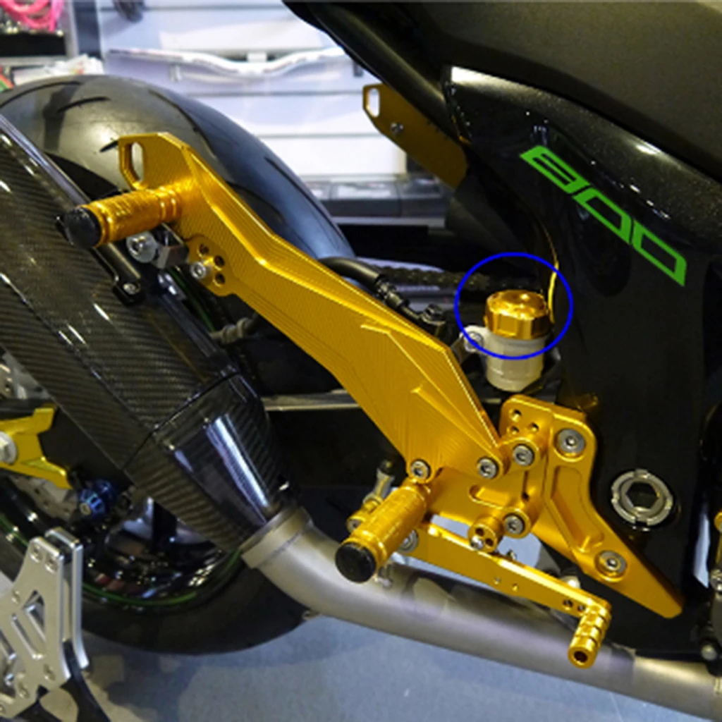 CNC Aluminum Alloy Rear Brake Fluid Reservoir Cap Lid Top Cover for Motorbike |