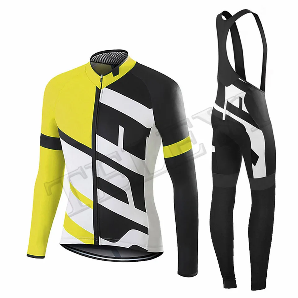 Cycling set Черная специальная профессиональная команда с длинным рукавом Майки для велоспорта/Ropa Ciclismo Майо Одежда для велоспорта/Mtb Одежда для езды на велосипеде - Цвет: Cycling set