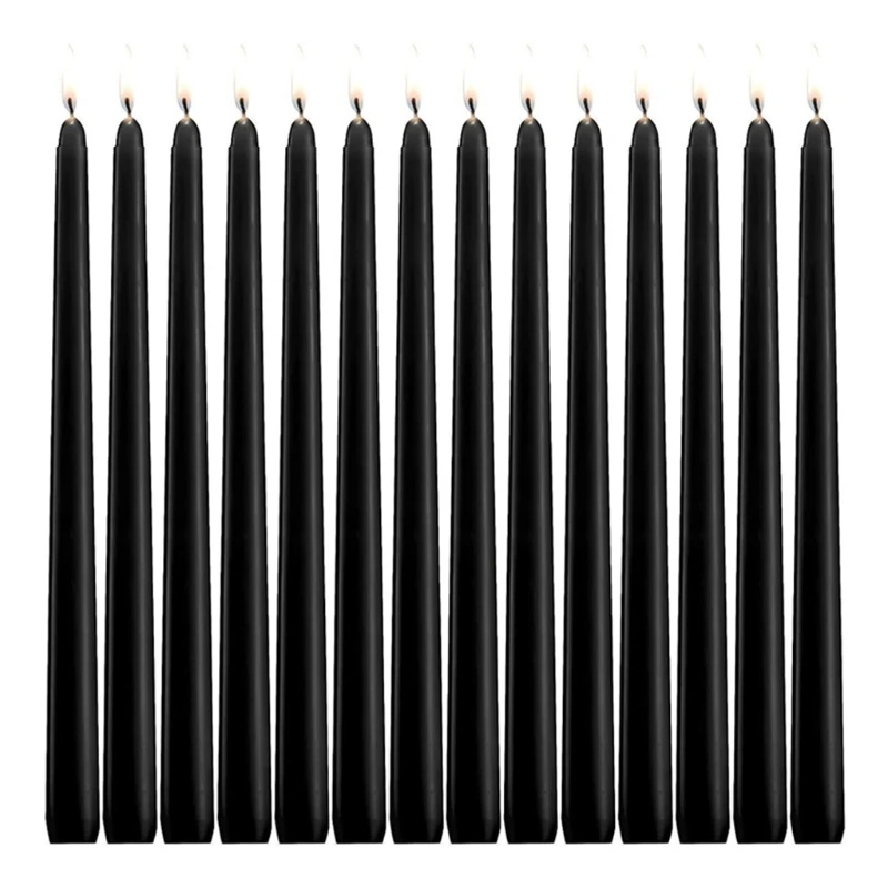 

2021 New Taper Candles Set of 14 Unscented Dripless Candlesticks 8 Hours Long Burning