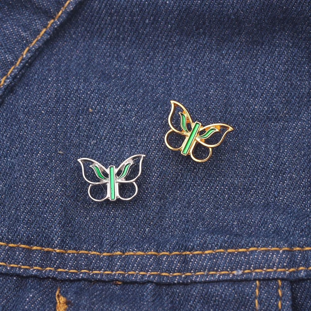 Ретро красивое ажурное бабочка унисекс броши для женщин модный элемент из сплава