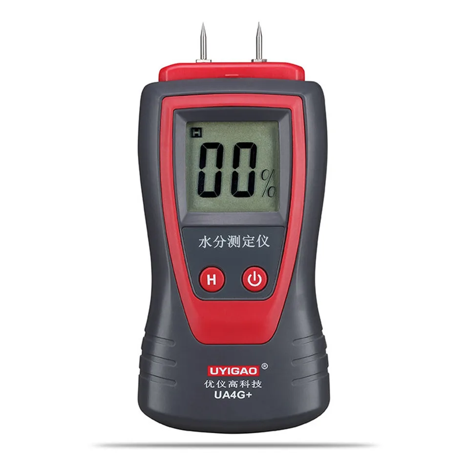 

UA4G+ Wood Moisture Analyzer Tester Rapid Digital Humidity Business Wood Tester Detector 4 Pin Type