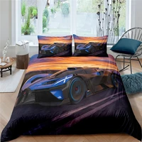 home textiles luxury 3d racing car print duvet cover set 23 pcs pillowcase girls bedding set aueuukus queen and king size