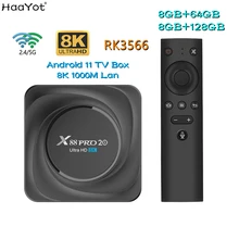 Smart Android 11 TV BOX 8GB RAM 64GB 128GB ROM RK3566 2.4G&5G WiFi 1000M LAN Bluetooth 8K HD Set Top Box Media Player X88 PRO 20