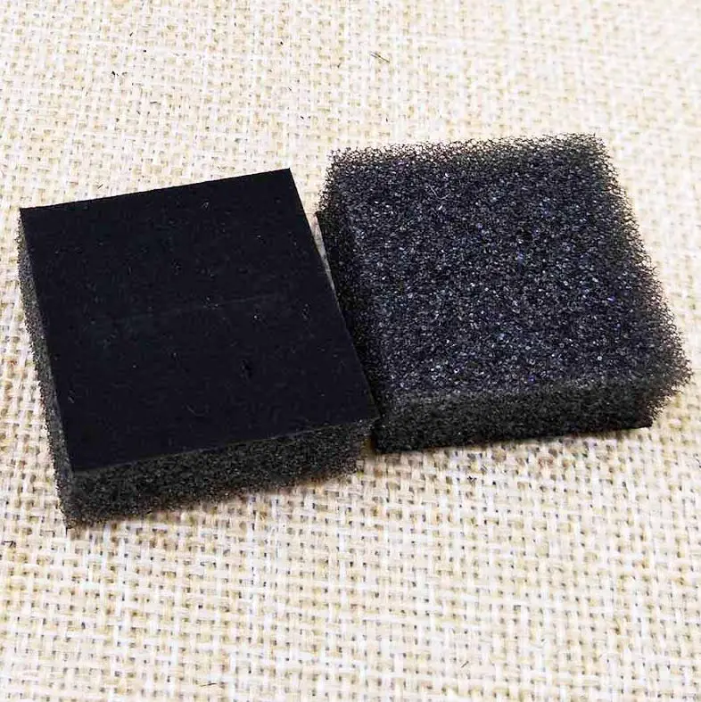

feiluan store jewelry box inside sponge 100pcs black velvet sponge fit for Jewellery Box Packaging 4*4*2.5CM BOX