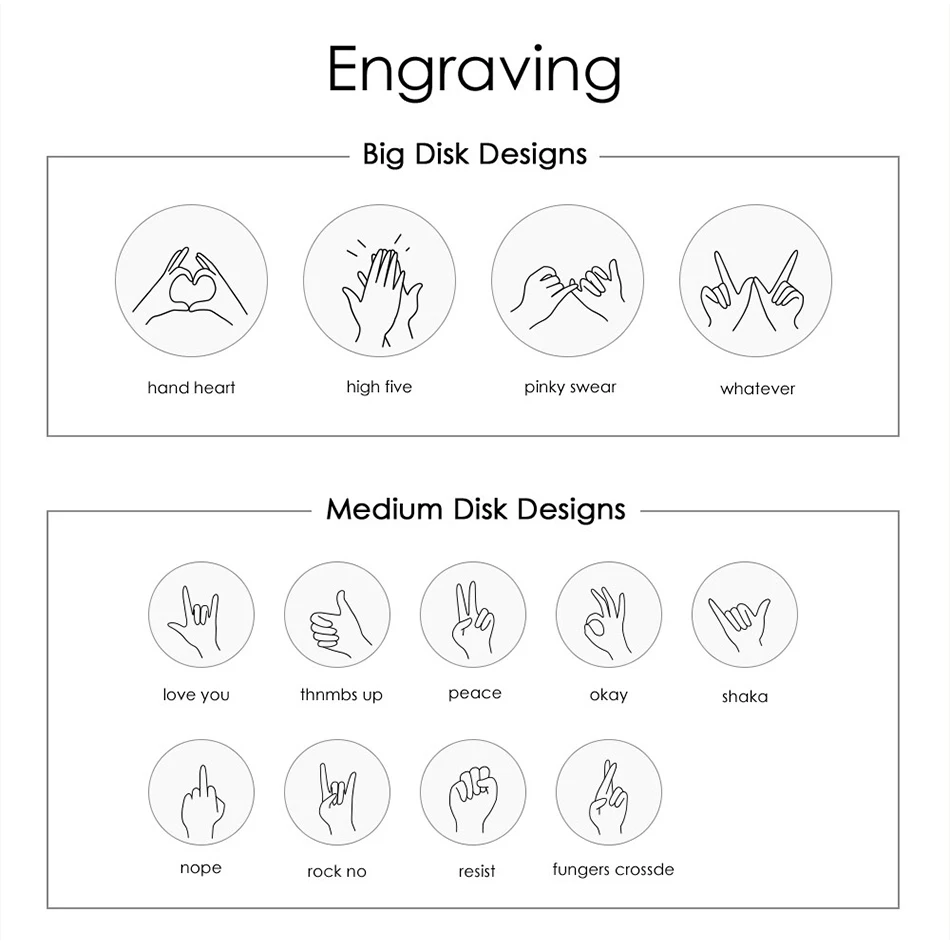 

JUJIE Customized Hand Gesture Pendant Necklaces For Women Korean Elegant Stainless Steel Necklace Jewelry Wholesale/Dropshipping