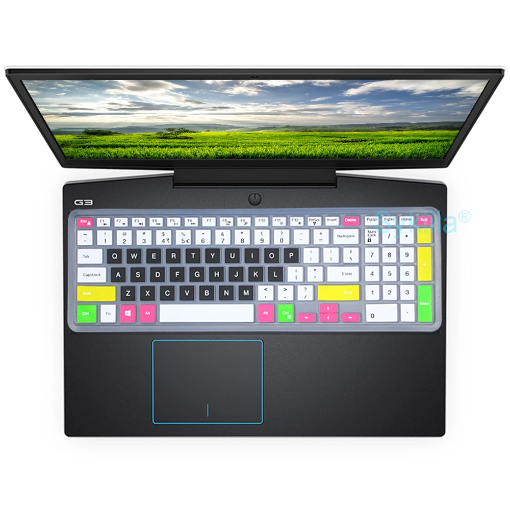 keyboard cover for dell g3 g5 g7 g15 gaming se pro 15 17 laptop protector skin case silicon 3500 3579 3590 3779 5590 5500 5587 free global shipping