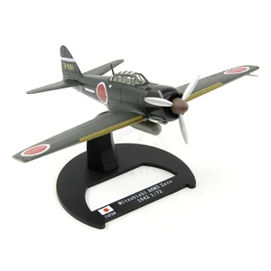 Модель самолета 1942 Mitsubishi A6M3 Zero времен Второй мировой войны, модель металлического и пластикового боевого самолета, игрушки,