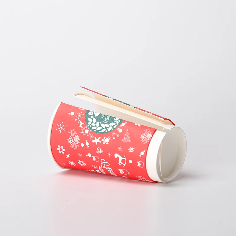 50 шт. высококачественная двухслойная бумажная одноразовая кофейная чашка 500 мл