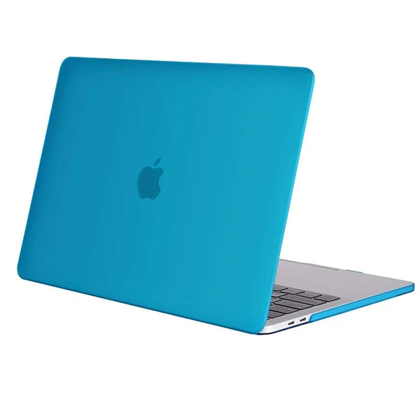 Твердый чехол Mosiso для Macbook Air, 13 дюймов,,,,,, матовый чехол, чехол для Mac Air 11+ силиконовый чехол для клавиатуры - Цвет: Aqua blue