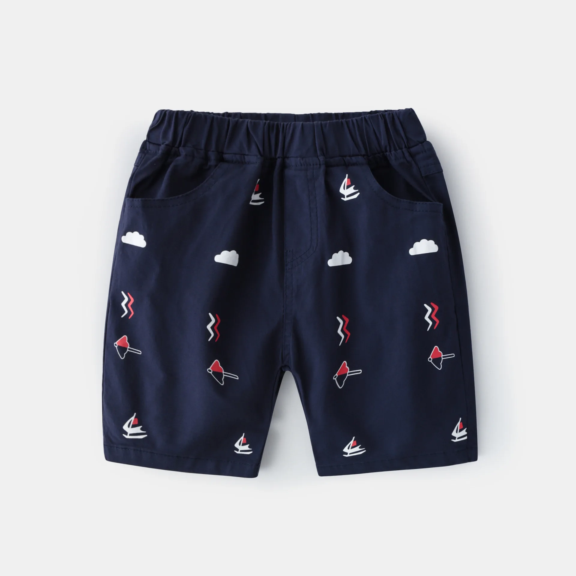 

Summer Fashion Boys Shorts Beach Vacation Casual Kids Knee Length Pants Bright Color Children's Clothes