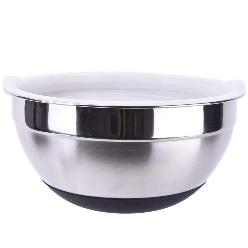 Горячая новинка миска для смешивания из нержавеющей стали эргономичная