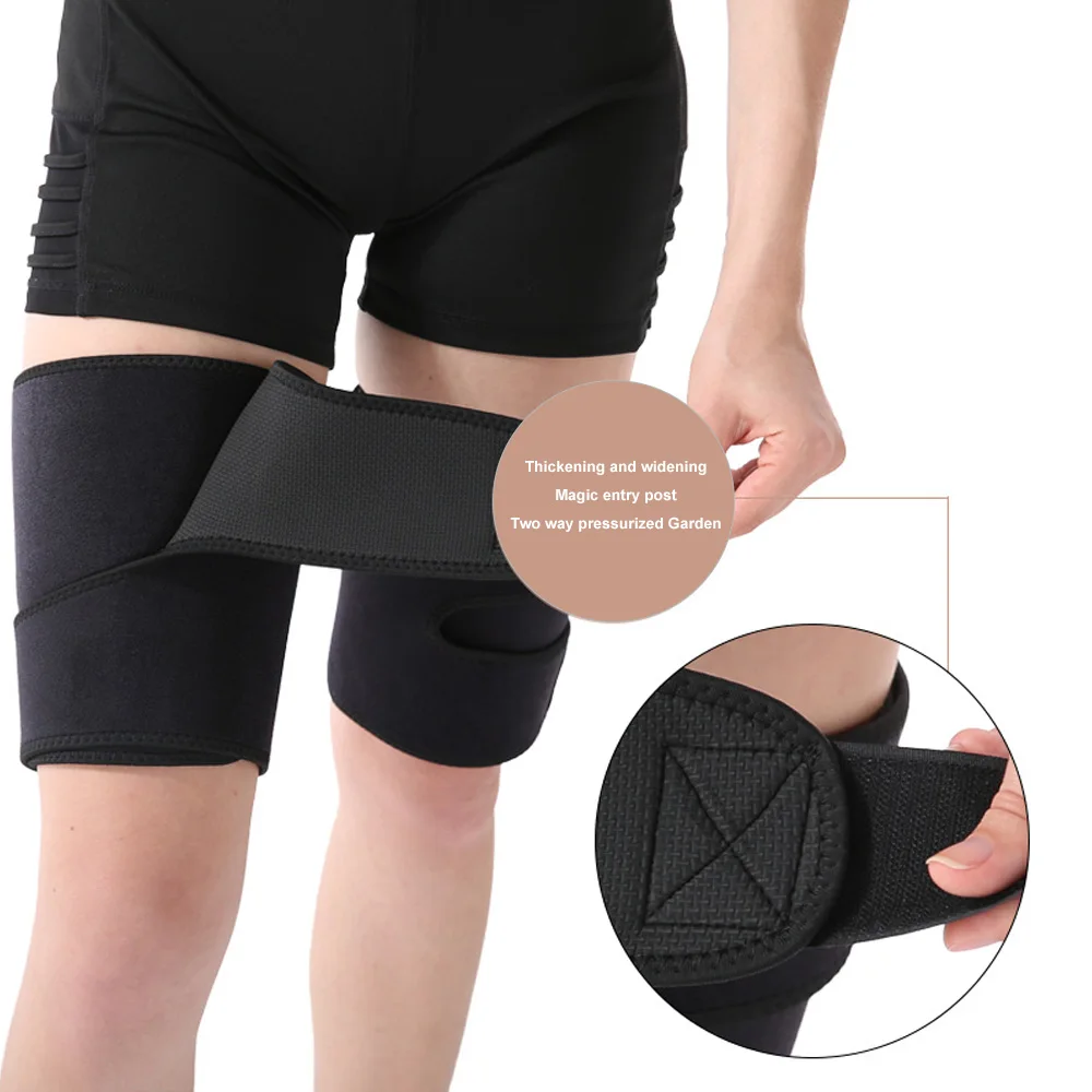 

Adjustable Groin Support Men Women Compression Sport Thigh Waist Wrap Strap Hip Stability Brace Protector