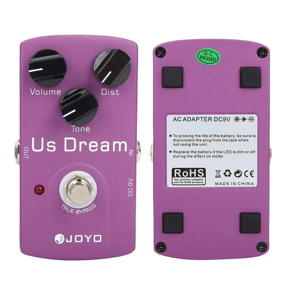 Педаль для создания гитарных эффектов JOYO JF-34 US Dream корпус из алюминиевого сплава