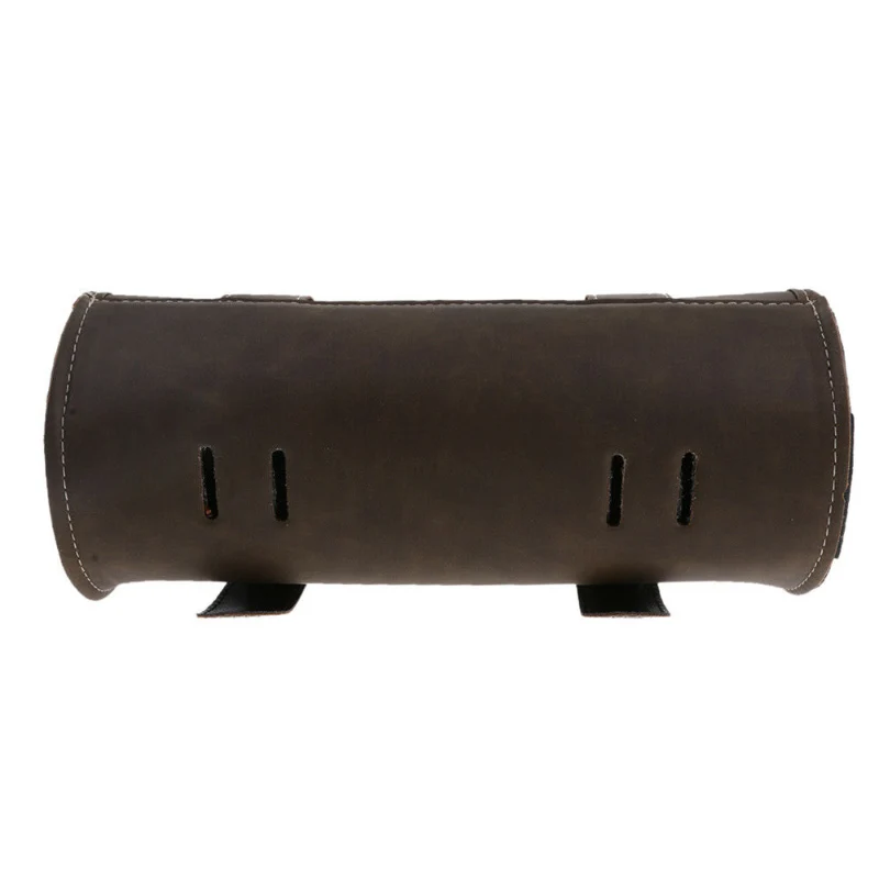 Коричневые черные мотоциклетные седельные сумки из искусственной кожи