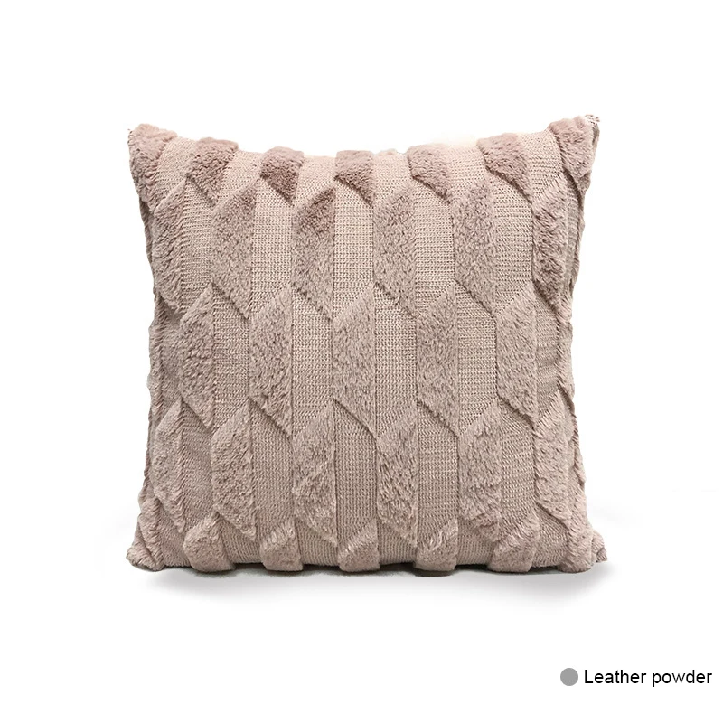 Плюшевая подушка Чехол Краткое диван Офис Автомобиль декоративные наволочки