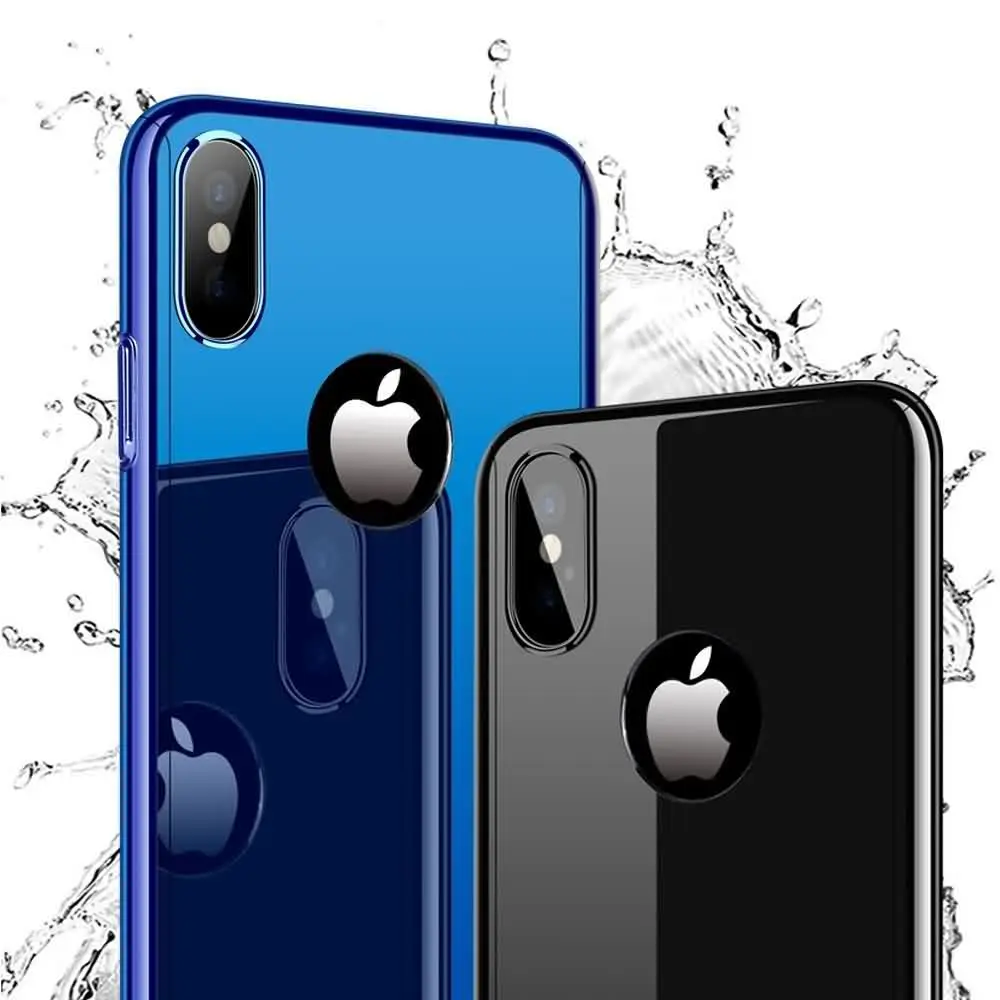 360 роскошный зеркальный чехол для iPhone Xr X Xs Max глянцевый противоударный 7 8 6 S Plus 5 5S SE