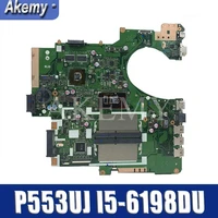 new for asus p553uj p553uf pro553u pro553uj p553u original mainboard laptop motherboard test ok w i5 6200u6198u gt920m2gb