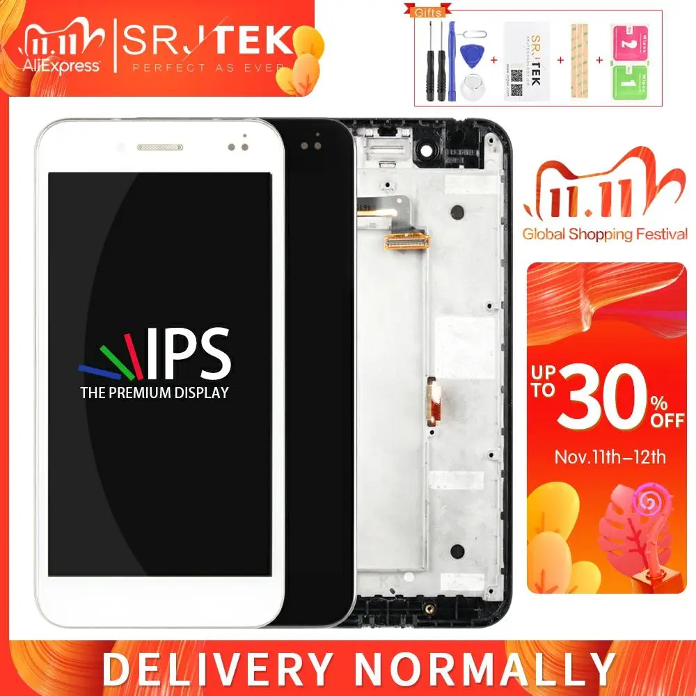 

For ASUS PadFone S PF500KL T00n LCD Touch Digitizer Screen Assembly With Frame 5.0'' For ASUS PF 500KL PF500 Display PF-500KL