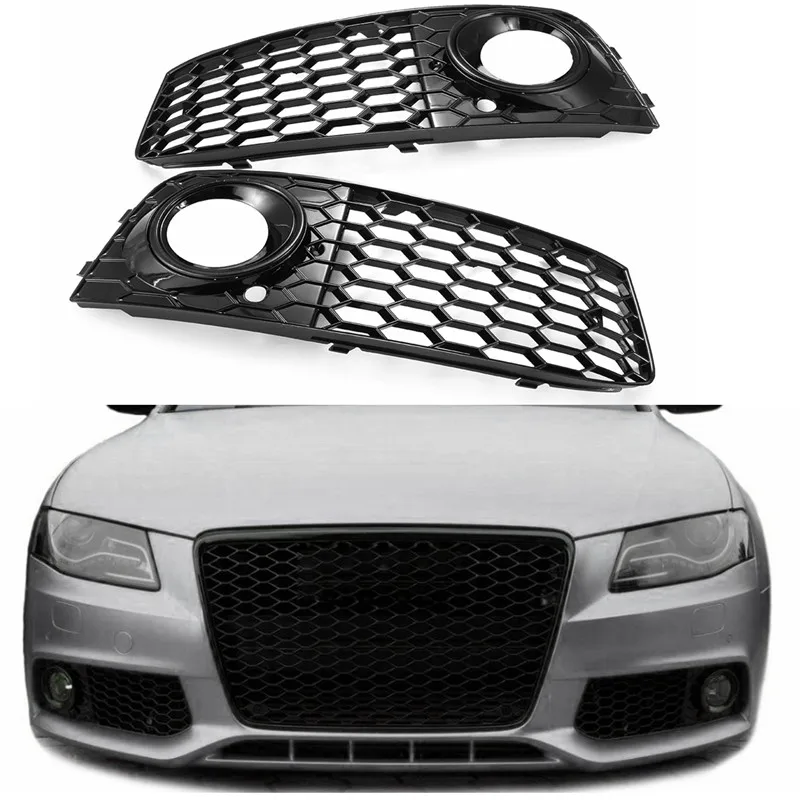 1 пара решетка для противотумансветильник Audi A4 B8 RS4 2009 2012|Гоночные решетки| |