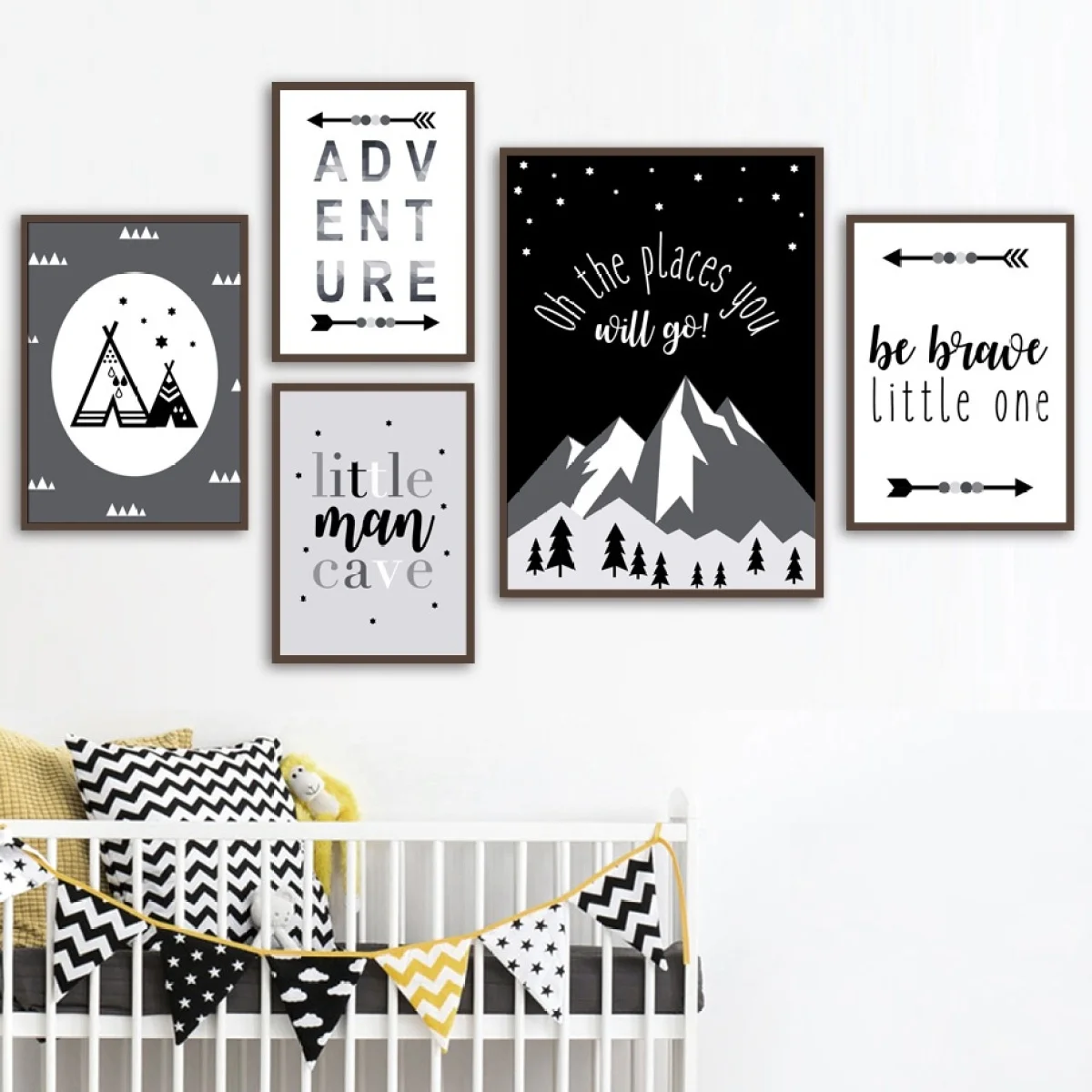 

Mountain Forest Wall Art Posters And Prints Nursery Wall Pictures For Baby Kids Room Decor Canvas Painting Unframed