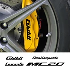 Наклейка на тормозной суппорт автомобиля, термостойкая наклейка для Maserati ghifp Levante MC20 Quattriporte, аксессуары для украшения автомобиля, наружного использования