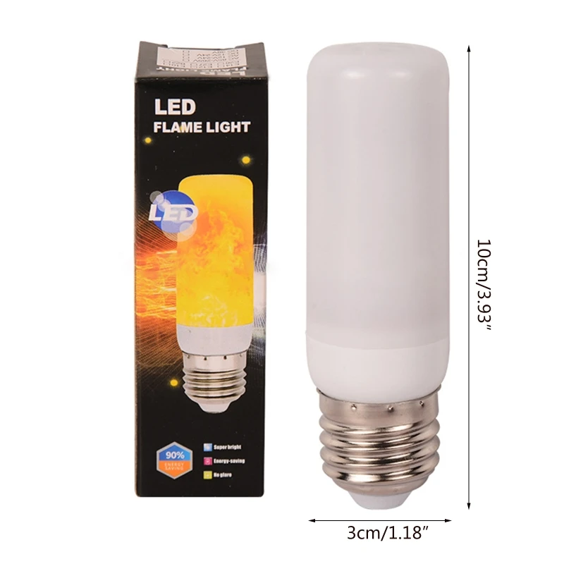 

LED Flicker Flame Light Bulb Simulated Burning Fire Effect E27 Lamp Xmas Party Decorations K0AA