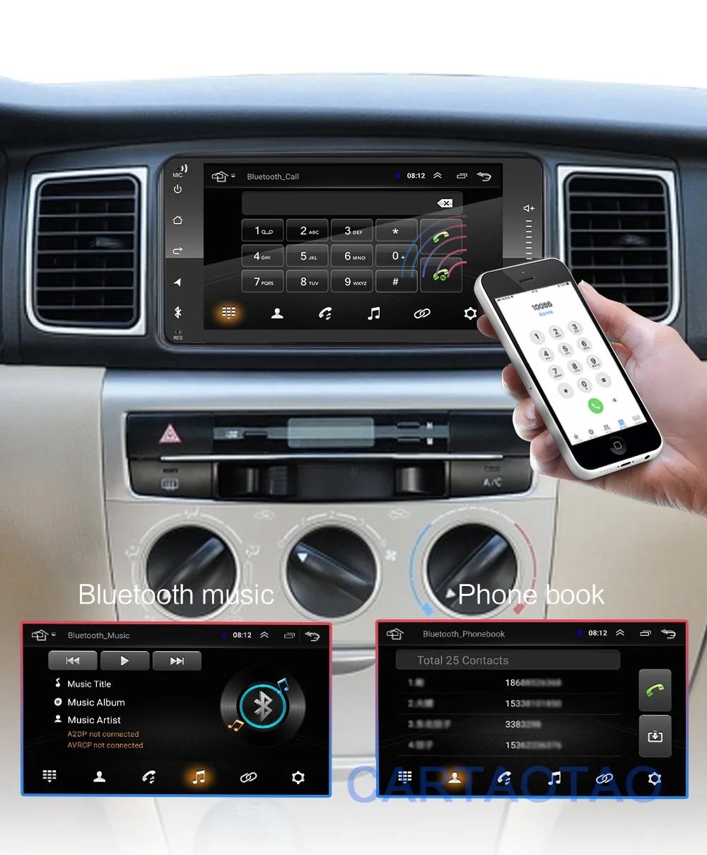 2din Android 8,1 универсальный автомобильный DVD для Toyota Corolla Camry Crown RAV4 автомобильный Радио gps навигация Bluetooth WiFi мультимедийный проигрыватель