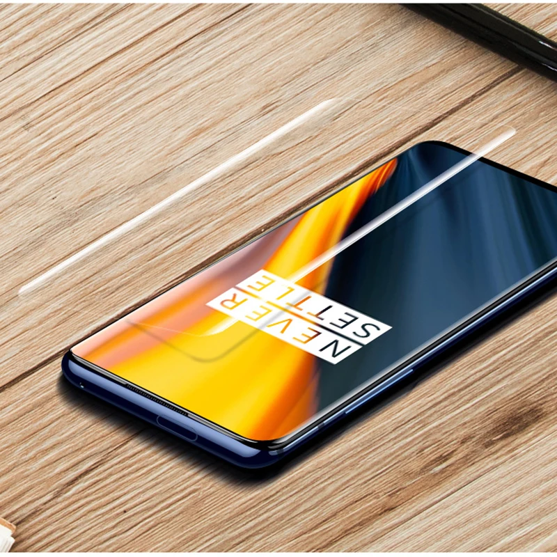 Закаленное УФ стекло Lamorniea для Oneplus 7T Pro 100D пленка экрана с полным покрытием из