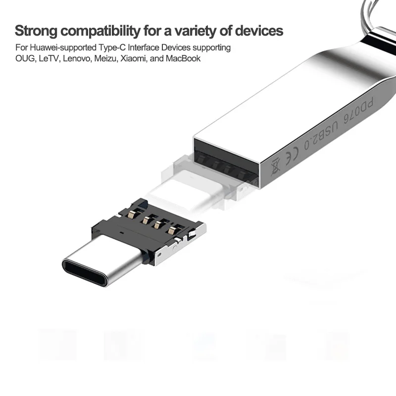 5 шт. ультра мини Type C USB 2 0 OTG адаптер для сотового телефона планшета и кабель флэш