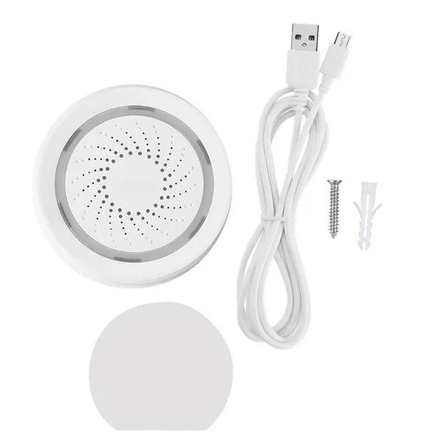 Умный дом Wi Fi звуковая сирена датчик сигнализации USB power через iOS Android APP Notification Plug