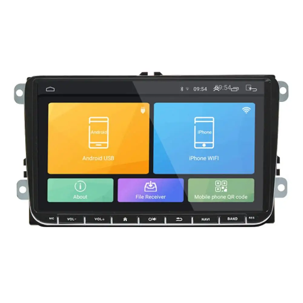 Car GPS Navigation Integrated Machine 9in Android 8.1 BT RDS For VW SKODA GOLF 5 Golf 6 POLO PASSAT B5 B6 JETTA TIGUAN - Размер экрана, дюймов: Player
