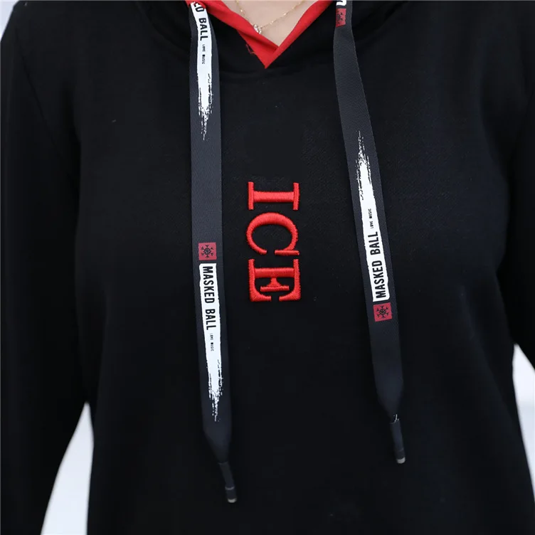 8XL осень зима женская спортивная одежда спортивный костюм свободного покроя с