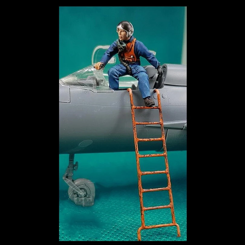 

1/48 modern crew man include ladder Resin figure Model kits Miniature gk Unassembly Unpainted