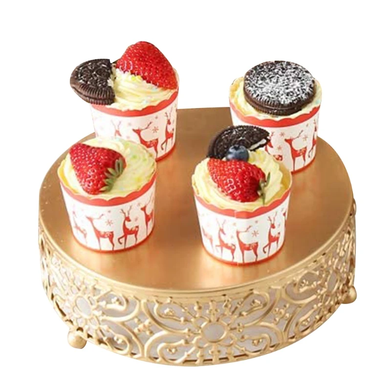 

Gold Wedding Dessert Tray Cake Stand Candy Display Plate for Wedding Holiday Cak