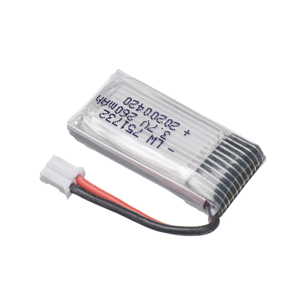 Аккумулятор Libo 10 шт. 3 7 в 260 мА · ч для квадрокоптера Eachine E010 E010C E011 E013 H36 Mini RC 30C |