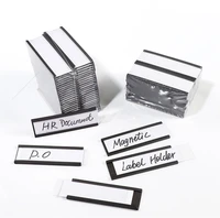 c channel magnetic label holders with paper inserts and clear plastic protectors metal surface signreplacement strips