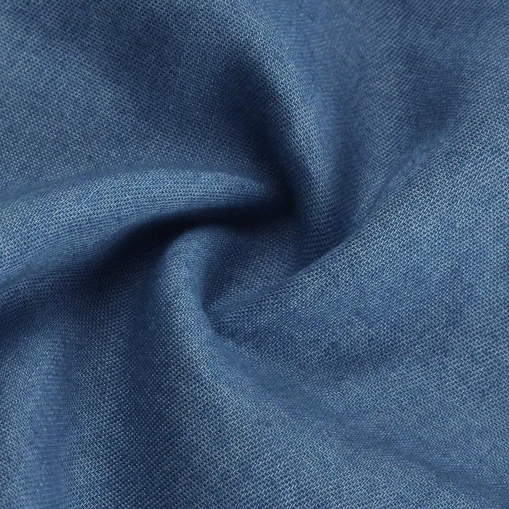 С джинсовой тканью летние платья с коротким рукавом высокого качества