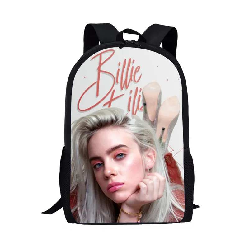 THIKIN 3D школьные сумки Billie Eilish рюкзаки для детей женские хип-хоп школьный рюкзак для подростков девочек рюкзак детские рюкзаки Mochila - Цвет: as picture
