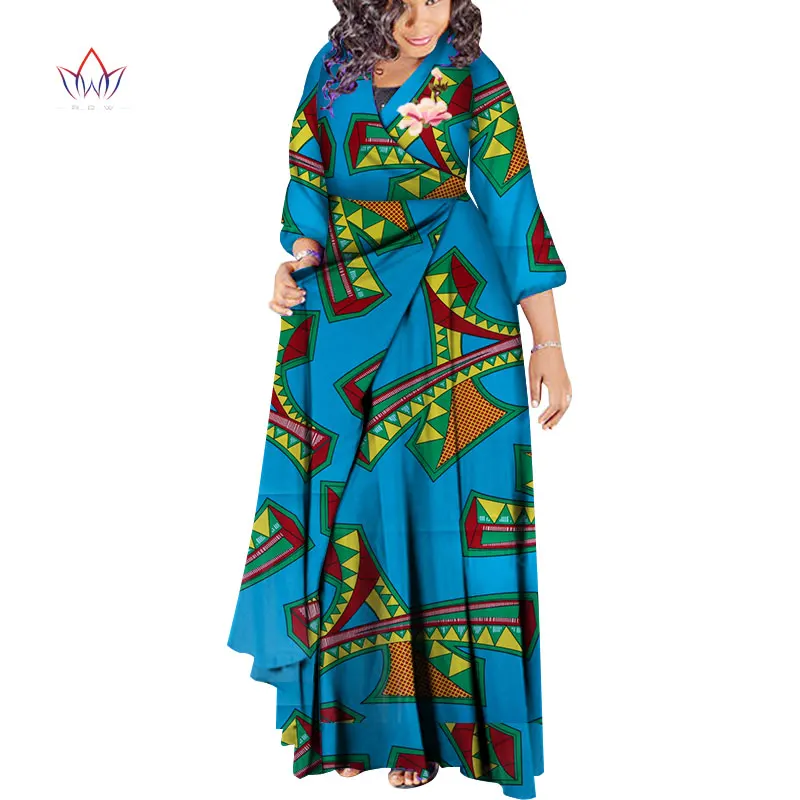 African Fashion Autumn Plus Size Women Trench Coat Traditional African Wax Print Clothing Dashiki Casual Outwear WY3478