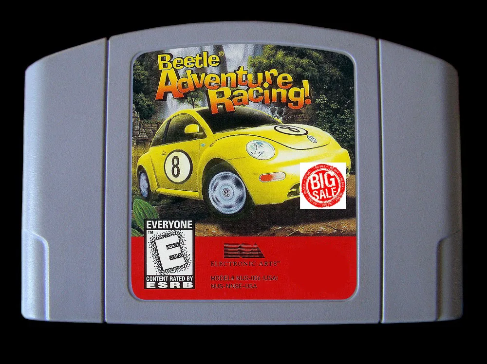 Игра 64-битная ** Beetle Adventure Racing (Американская версия NTSC!) | Электроника
